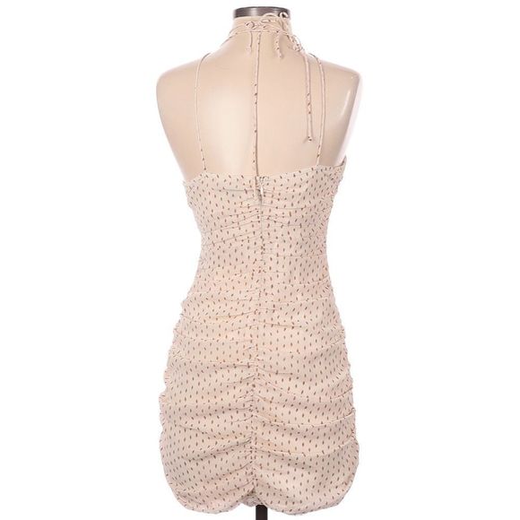 Cotton Candy LA Tan Ruched Mini Dress - Picture 4 of 7